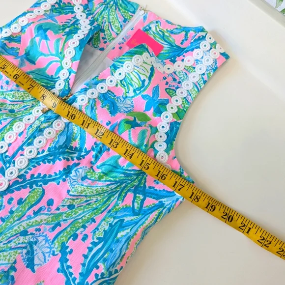 Lilly Pulitzer Delia Stretch Shift Dress Hip Nautic 6 - Picture 7 of 15